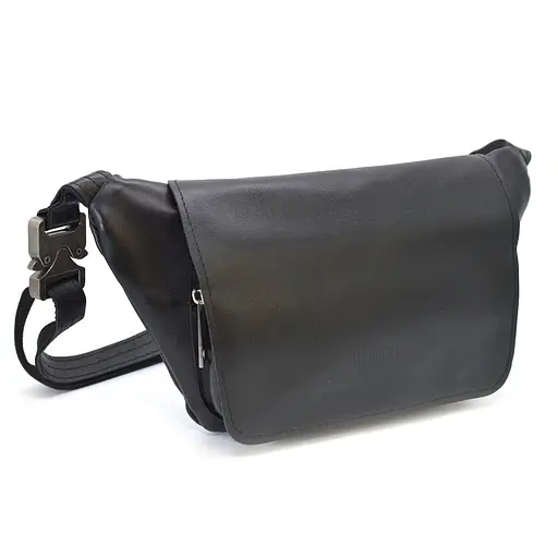 Кожаная мужская сумка на пояс TARWA 14х29х5 см sum0026002 - фото 1