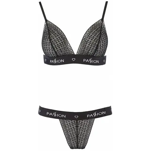 Комплект білизни Passion Exclusive Glamiss SET Black XXL/XXXL - фото 3