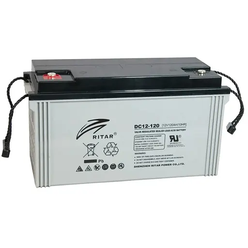 Аккумуляторная батарея AGM RITAR DC12-120, Gray Case, 12V 120Ah ( 407 x 177 x 225 ) Q1/30
