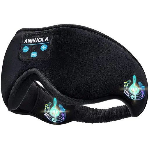 3D-маска для сну, бездротова Bluetooth-музична навушники для сну на боці з ультратонкими стереодинаміками