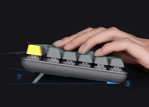 Клавиатура проводная механическая Xiaomi MiiW G06 (JXJPMW03) Silver ENG/UKR/RUS - фото 3