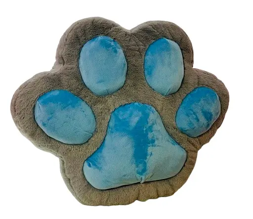 М’яка іграшка Подушка Лапка, середня, сіро-блакитна, 45 см