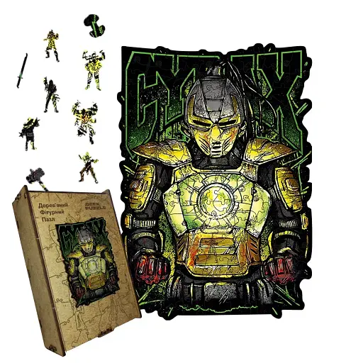 Деревяний фігурний пазл МК Сайракс, А3, Картонна коробка 200 елементів