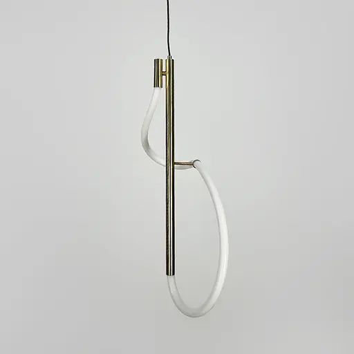 Латунний підвіс із неоном 60 см 25 Вт | Арт. CU 22N/600 AB | Line F - фото 3