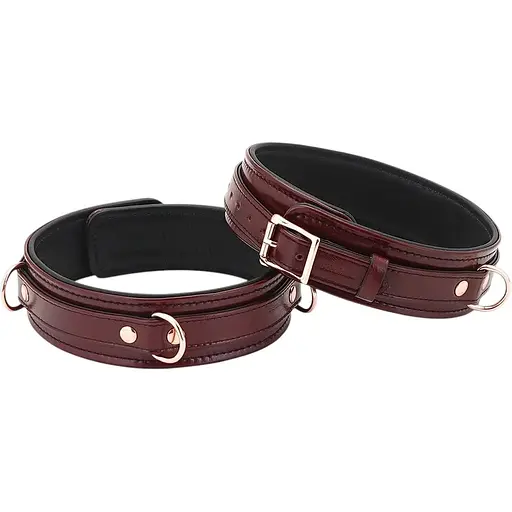 Фіксатори для ніг Liebe Seele Wine Thigh Cuffs S бордовий