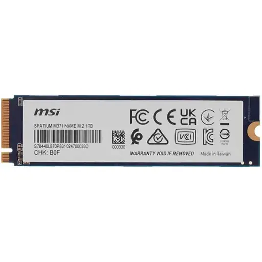 SSD накопитель MSI Spatium M371 1TB (S78-440L820-P83) [130879] - фото 9