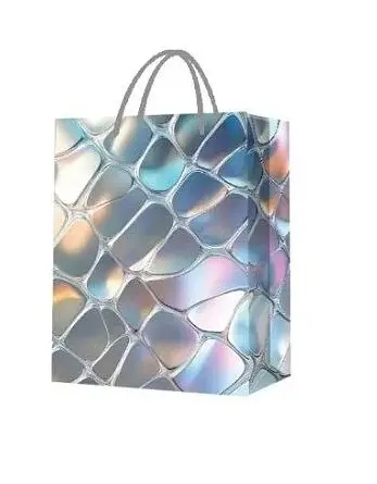 Пакет подарочный C 75666 вертикальный 31,5*12,5*40 см, ручка-шнурок (6900067756664) Белый - фото 1