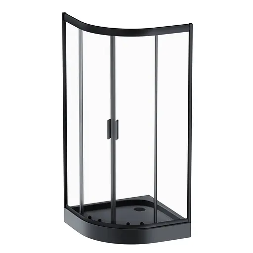 Душевая кабина AM.PM Gem 1/4 Round W90UG-401-9090-BT - фото 1