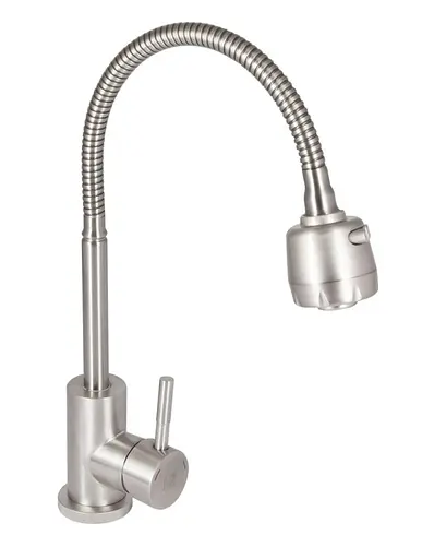 Смеситель для кухни Lidz Aria 015F41, Nickel (k35) LDARI015F41NKS45306 - фото 1