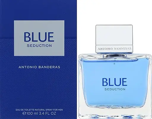 Парфюмированная вода для мужчин Antonio Banderas Blue Seduction Туалетная вода мужская 100 мл - фото 2