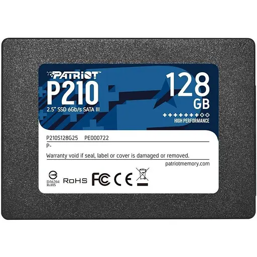 SSD накопичувач Patriot P210 128 GB (P210S128G25) [153339]