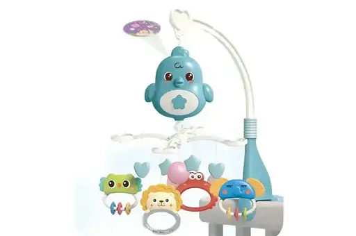 Мобиль на кроватку 648A-68 на батарейках, с проектором, в коробке р.32x8,8x24,5 см YG Toys - фото 1