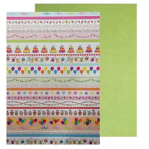 Папір з малюнком "Свято 1" А4(21х29,7см) двосторонній 300г/м2 Heyda