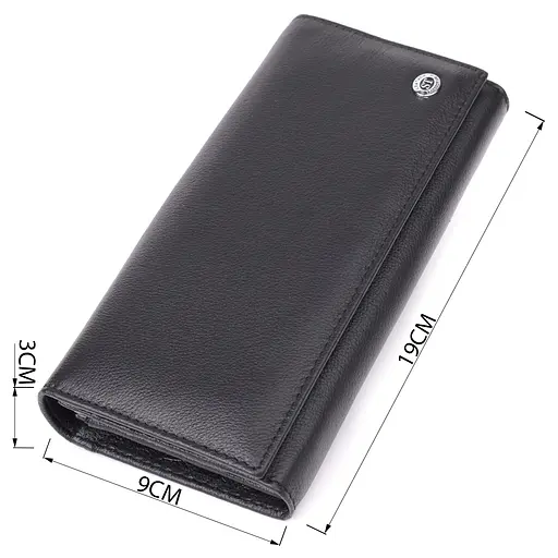 Солідний жіночий гаманець із натуральної шкіри ST Leather 19х9х3 см acs0029653 - фото 3