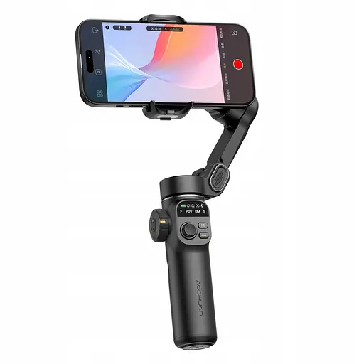 Триосьовий стабілізатор Aochuan Professional Gimbal Stabilizer for Smartphone Smart X2 чорний - фото 1