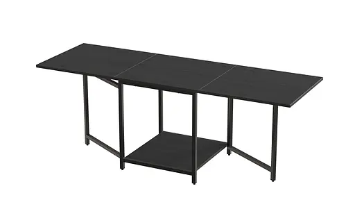 Стол журнальный трансформер Куб Комбо Ferrum-decor 540x532x500 Черный металл ДСП Сосна Кембра 16 мм (FRD-105152)