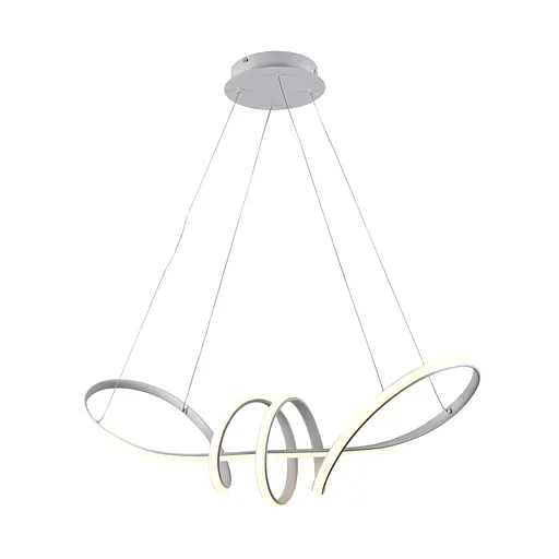 Люстра подвесная светодиодная Sirius LCD3056 WT белая - фото 5