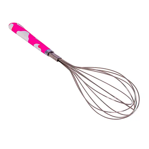 Венчик кухонный с керамической ручкой 29 см, Kitchen Master Розовый 85766 - фото 1