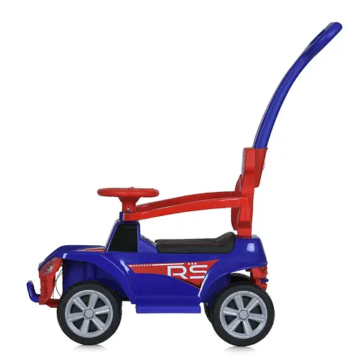 Детская каталка-толокар Bambi Racer 2 в 1 с музыкой и светом, синяя с красным. - фото 5