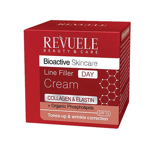 Дневной крем-филлер для лица Коллаген и Эластин Bioactive Revuele 50 мл - фото 1