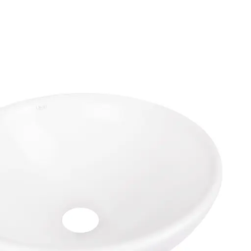 Умивальник Qtap Owl накладний кругла 400x400x155 мм White + донний клапан PU02, Білий - фото 4
