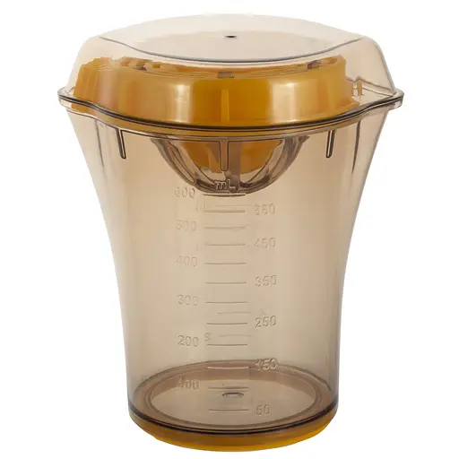 Соковыжималка ручная для цитрусовых и гранатов 600 мл со стаканчиком, Kamille Желтый 87013 - фото 7