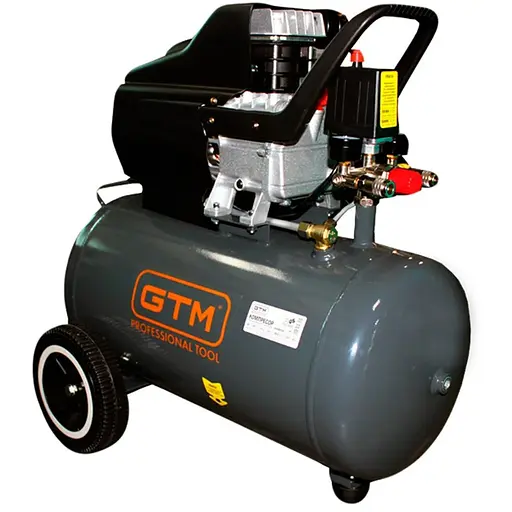 Поршневой компрессор воздушный 50 л GTM KABM2050 масляный - фото 1