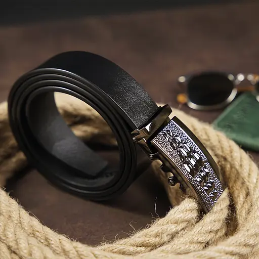 Ремінь шкіряний Vintage чоловічий 115х3,4 см acs0014813 - фото 6