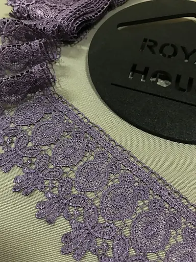 Мереживо Арфа бузкове - фото 1