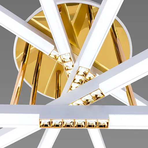 Люстра светодиодная акриловая Sirius B YH839/5 WT+GD 65W - фото 6