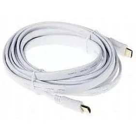 Шнур E-Cable Hdmi 1.5 м штекер плоский білий - фото 1