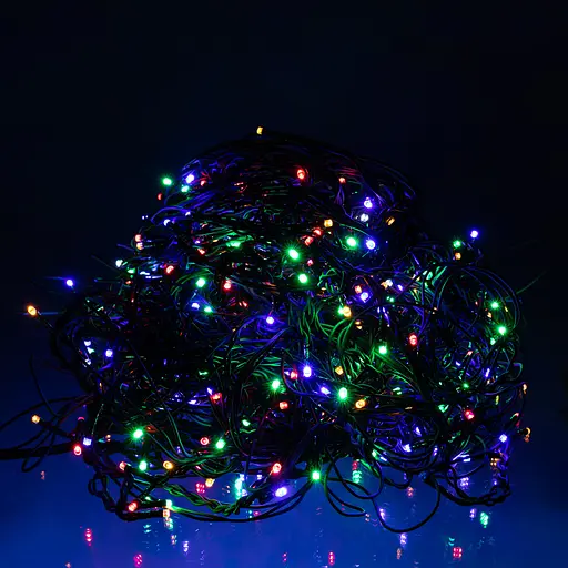 Новорічна гірлянда вулична Бахрома GarlandoPro 36 м 600 LED чорний провід Мультиколор світло 36МBML - фото 2