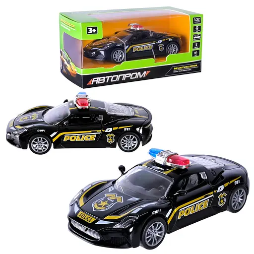 Дитяча іграшкова машинка "Police" AP74204(Black) масштаб 1:32 - фото 3