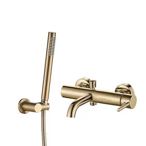 Змішувач для ванни VBI Milano brushed gold настінний VBI-050106BG Золотий - фото 1