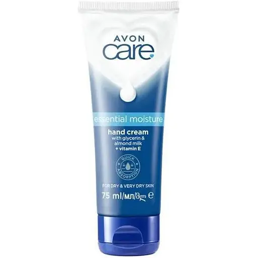 Зволожувальний крем для рук Avon Care з гліцерином мигдальним молочком та вітаміном Е - фото 1