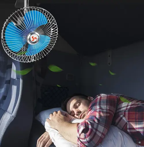 Автомобільний вентилятор із прищіпкою 12V для охолодження в автомобілі - фото 4