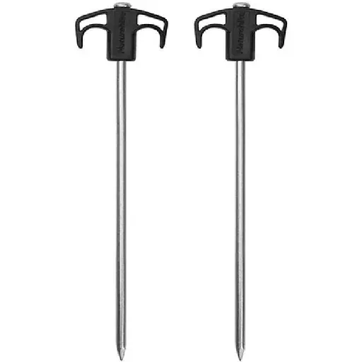 Колышки Naturehike NH21YW133 металлические 25 см 2 шт. черные