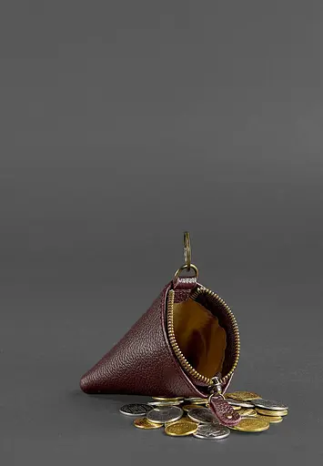 Жіноча шкіряна монетниця 2.0 Піраміда Марсала - фото 3