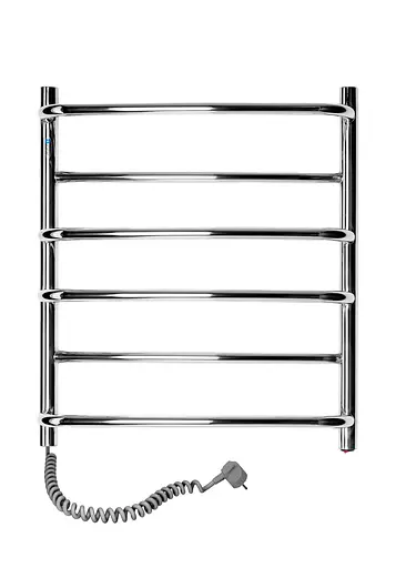 Електрична рушникосушарка Navin Омега 530x600 ліва 10-015120-5360, Хром, Ліве - фото 1