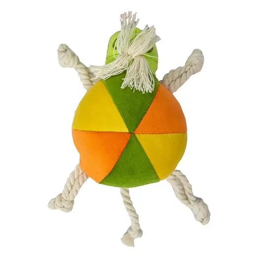 Іграшка м'яка для собак Agility черепаха на бавовняному білому канаті 16 см (30001-8) - фото 2