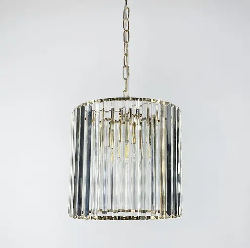 Розкішка кришталева підвісна люстра у золотому каркасі Line.F SA 41 C - фото 7