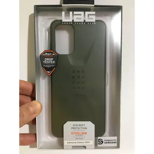 Оригинальный противоударный чехол UAG Civilian для Samsung Galaxy S20 Plus (6.7") Olive Drab (21198D117272) - фото 9