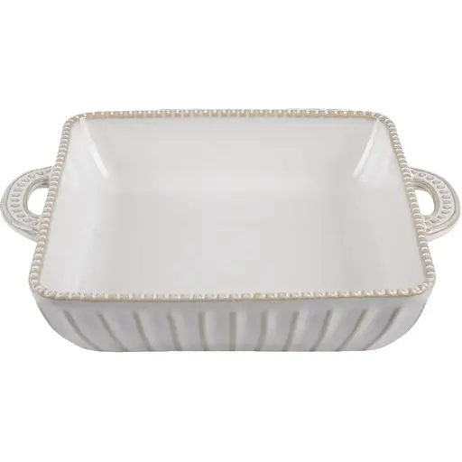 Форма Limited Edition Allegra Biege квадратна кам'яна кераміка 26.5х22х5.5 см (GJH011-26-2-129)