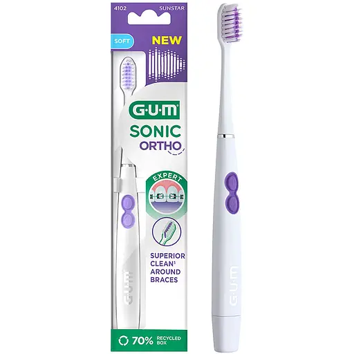 Зубна щітка GUM Sonic Ortho звукова ортодонтична