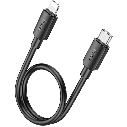 Дата кабель Hoco X96 Hyper Type-C to Lightning 20W (0.25m) Black - фото 2