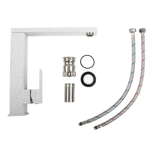 Смеситель для кухни Platinum 30 FHP (8569S) Топаз Белый - фото 2