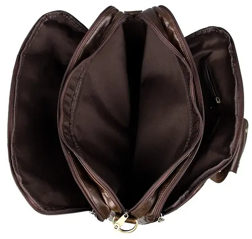 Чоловіча шкіряна сумка Vintage 39,5х30,5х11,5 см sum0012437 - фото 9