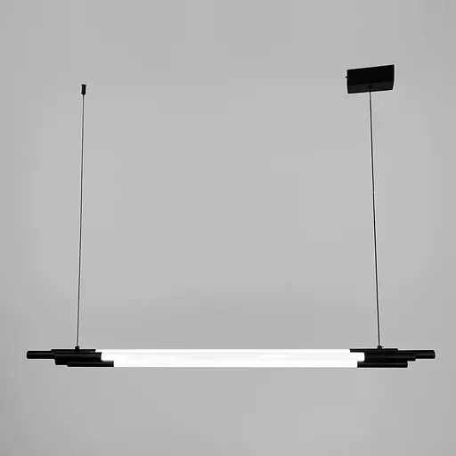 Чорний трубчастий LED світильник у корпусі 110 см | Line F | Арт. MJ351-1100L BK - фото 1