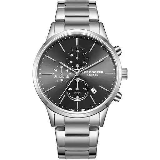 Часы мужские Lee Cooper Plane Серебристый (3307)