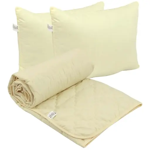 Набір Milky ковдра та 2 подушки силіконові (К_925.52СЛКУ_молочний)